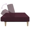 vidaXL Schlafsofa 2-Sitzer mit Hocker Lila Stoff