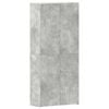 vidaXL Schuhschrank 80 x 35,5 x 180 cm Holzwerkstoff Betongrau