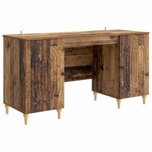 vidaXL Schreibtisch Altholz 142,5 x 50 x 75 cm Holzwerkstoff