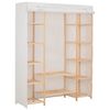 vidaXL Kleiderschrank Wei&szlig; 135 x 40 x 170 cm Stoff