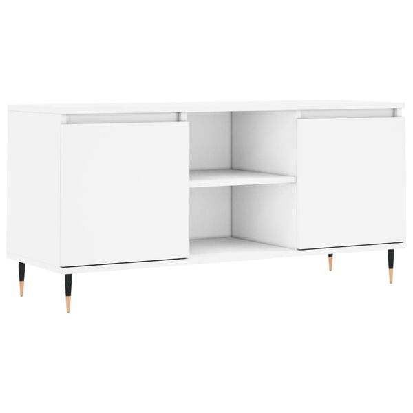 vidaXL TV-Schrank Wei&szlig; 104x35x50 cm Holzwerkstoff