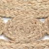 vidaXL Teppich Geflochten Jute 150 cm Rund