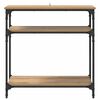 vidaXL Konsolentisch Artisan-Eiche 75 x 29 x 75 cm Holzwerkstoff