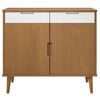 vidaXL Sideboard MOLDE Braun 90x40x80 cm Massivholz Kiefer