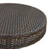 vidaXL 5-tlg. Gartenbar-Set mit Kissen Poly Rattan Braun