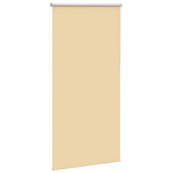 vidaXL Verdunkelungsrollo Beige 85x130cm Stoffbreite 80,7 cm Polyester
