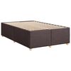 vidaXL Boxspringbett mit Matratze Dunkelbraun 120x190 cm Stoff
