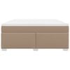 vidaXL Boxspringbett Matratze Cappuccino-Braun 180x200 cm Kunstleder
