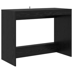 vidaXL Bett-Schreibtisch Schwarz Eichen-Optik Holzwerkstoff