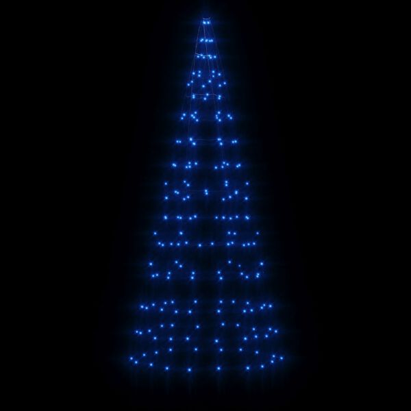 vidaXL LED-Weihnachtsbaum 200 LEDs Blau 180 cm