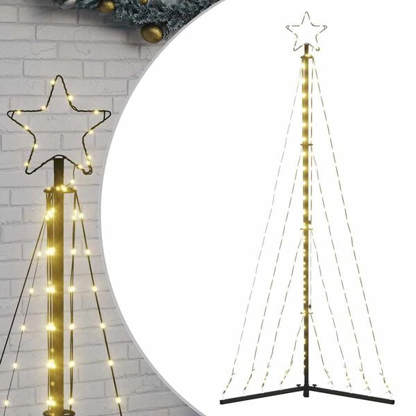 vidaXL LED Weihnachtsbaum 339 LEDs Warmweiß 187 cm