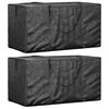 vidaXL Aufbewahrungstasche f&uuml;r Gartenkissen 2 Stk. Schwarz 150x75x75cm