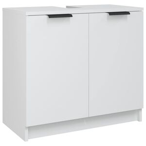 vidaXL Badschrank Wei&szlig; 64,5x33,5x59 cm Holzwerkstoff