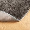 vidaXL Teppich ISTAN Hochflor Gl&auml;nzend Grau &Oslash; 80 cm