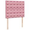 vidaXL Boxspringbett mit Matratze Rosa 120x190 cm Samt