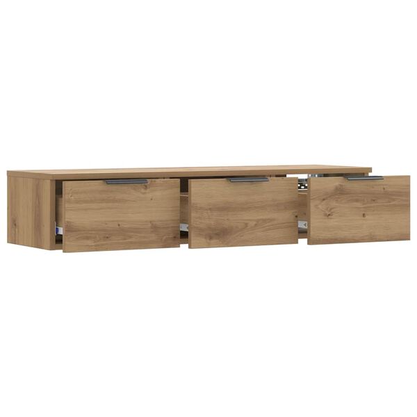 vidaXL Wandschrank Artisan-Eiche 102x30x20 cm Holzwerkstoff