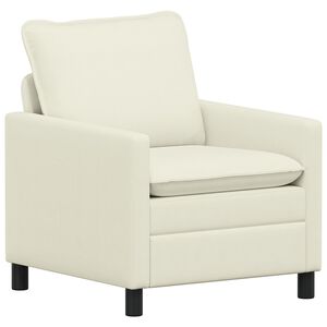 vidaXL Sofa Creme 76 x 81 x 87,5 cm Stoff