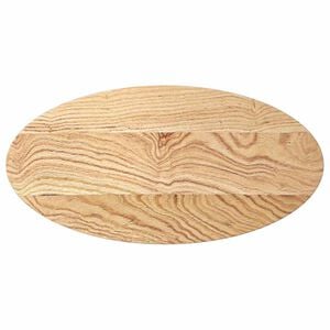 vidaXL Tischplatte 80x40x2 cm Massivholz Eiche Oval