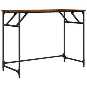 vidaXL Schreibtisch R&auml;uchereiche 100x45x76 cm Holzwerkstoff und Stahl