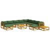 vidaXL Sofa-Set 12 stk. Natur Massivholz Akazie