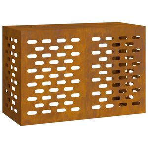 vidaXL Klimaanlagenabdeckung Rostig 90 x 40 x 60 cm Wetterstahl
