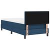 vidaXL Boxspringbett mit Matratze mit Kopfteil Blau 100 x 200 cm Stoff