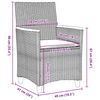 vidaXL Garten Essgruppe 7 pcs Beige Poly-Rattan