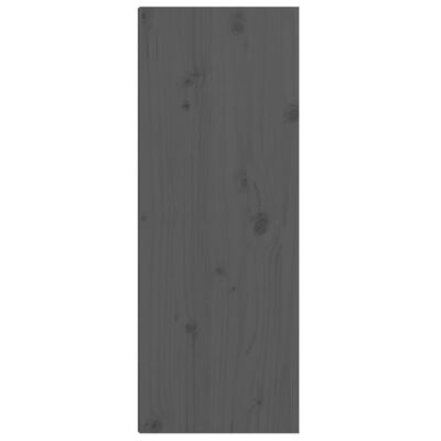vidaXL Wandschrank Grau 30x30x80 cm Massivholz Kiefer