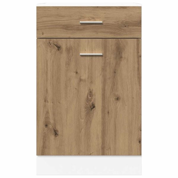 vidaXL Schubunterschrank Lyon Artisan-Eiche 50x46x81,5 cm Holzwerkstoff