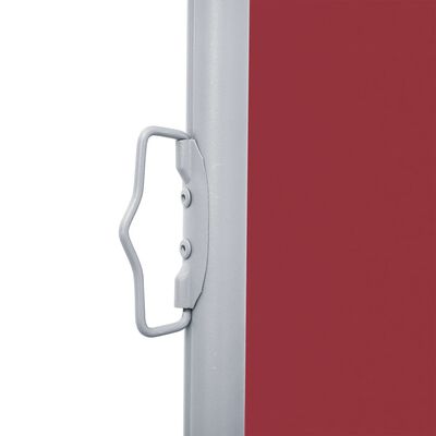 vidaXL Ausziehbare Seitenmarkise Rot 120 x 600 cm