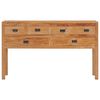 vidaXL Sideboard 125x30x75 cm Massivholz Teak