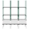 vidaXL Pflanzk&uuml;bel mit Rankgitter Wei&szlig; 120x40x142,5 cm PP