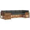 vidaXL Sofagarnituren 7 pcs Natur und Anthrazit Massivholz Akazie