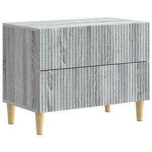vidaXL Nachttisch Graues Sonoma 62 x 34,5 x 48 cm Holzwerkstoff