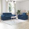 vidaXL Sofa 2 pcs Blau Gesamtabmessungen: 182 x 80 x 82 cm (B x T x H)