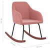 vidaXL Schaukelstuhl Rosa Samt
