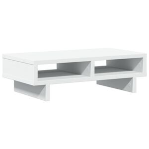 vidaXL Monitorst&auml;nder Wei&szlig; 50x27x15 cm Holzwerkstoff