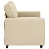 vidaXL 2-Sitzer-Sofa Creme 160x77x82 cm Stoff