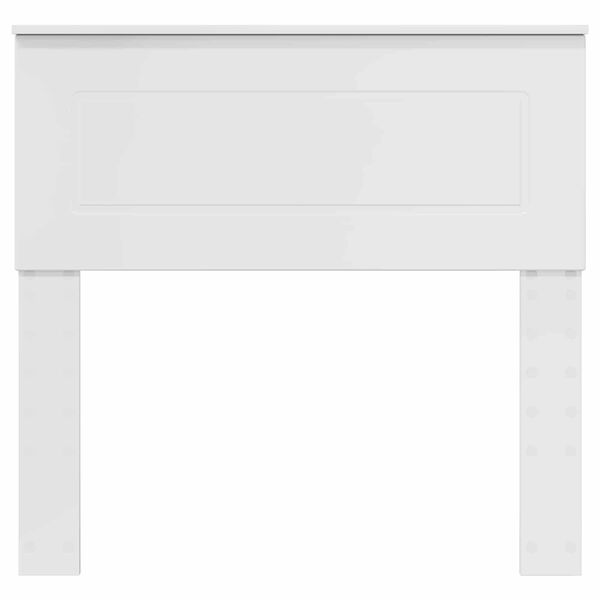 vidaXL Kopfteil mit Kopfteil Gl&auml;nzend Wei&szlig; 90 cm Holzwerkstoff