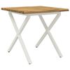 vidaXL Live Edge Esstisch 70 x 70 x 75 cm Massivholz Akazie