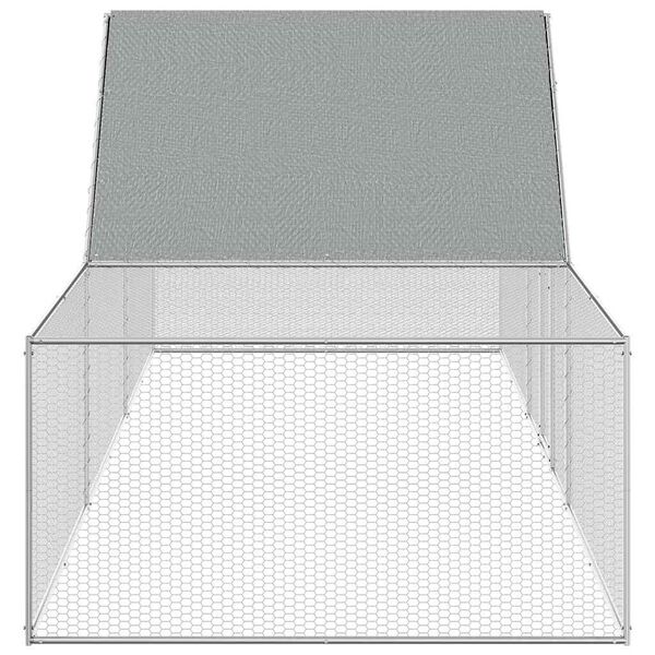 vidaXL H&uuml;hnerstall 6x2x2 m Verzinkter Stahl