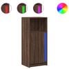 vidaXL LED-Sideboard Braun Eichen-Optik 42,5x34x100 cm Holzwerkstoff