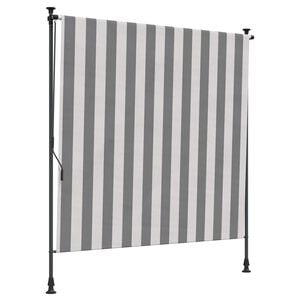 vidaXL Outdoor Rollo Anthrazit und Wei&szlig; 100 x 270 cm