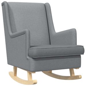 vidaXL Schaukelstuhl Hellgrau 62 x 80 x 85 cm Stoff