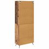 vidaXL Highboard Wandmontiert Altholz 69,5 x 34 x 180 cm Holzwerkstoff