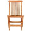 vidaXL 3-tlg. Bistro-Set Klappbar Teak Massivholz