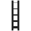 vidaXL Bücherregal/Raumteiler Schwarz 41x35x160 cm Massivholz Kiefer