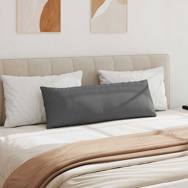vidaXL Sofakissen 2 Stück Dunkelgrau 120 x 40 cm Stoff