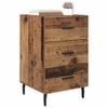 vidaXL Nachttisch mit Schubladen Altholz 40 x 40 x 66 cm Holzwerkstoff