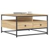 vidaXL Couchtisch Sonoma-Eiche 80x80x45 cm Holzwerkstoff